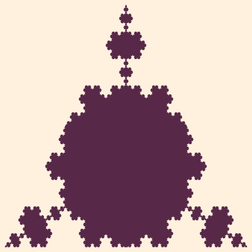 In this example, we accidentally spilled some triflake. It formed a nasty triflake stain that is almost impossible to clean up because of its irrational fractal dimension. We'll be asking Koch for help as only he knows to clean up these fractal spills.